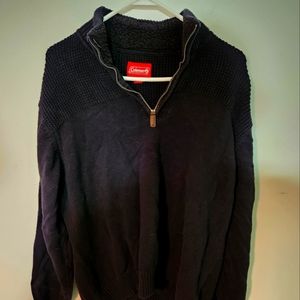 Coleman 1/4 zipper long sleeve sweater knit